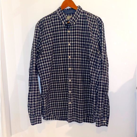 J Crew Men’s Button Up Shirt, Sz XLT - Picture 1 of 13